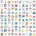 Real Estate Color Vector Icons Set that can be easily edit or modified