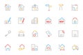 Real Estate Colored Line Icons 2