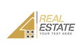 Real Estate. Company logo template. Vector icon of construction, repair, rental, sale and rental of housing