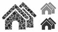 Real estate Composition Icon of Unequal Pieces Royalty Free Stock Photo