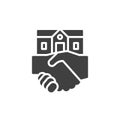 Real estate deal vector icon