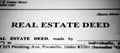 Real Estate Deed Transfer of Land or Property Royalty Free Stock Photo