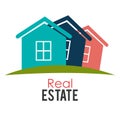 Real estate design, vector illustration. Royalty Free Stock Photo