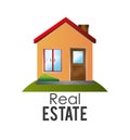 Real estate design, vector illustration. Royalty Free Stock Photo