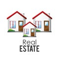 Real estate design, vector illustration. Royalty Free Stock Photo