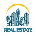 Real estate edifices and residential towers Royalty Free Stock Photo