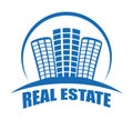 Real estate edifices and residential towers Royalty Free Stock Photo