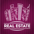 Real estate edifices and residential towers Royalty Free Stock Photo