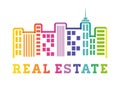 Real estate edifices and residential towers Royalty Free Stock Photo