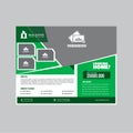Real Estate Flyer Design Template modern and unique design Royalty Free Stock Photo