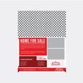 Real Estate Flyer Design Template modern and unique design Royalty Free Stock Photo