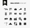 Real Estate fresh icon set.