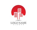 Real estate and home buildings logo icons template