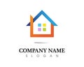 Real estate and home buildings logo icons template