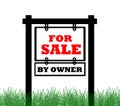 Real Estate home for sale sign Royalty Free Stock Photo