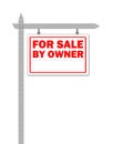 Real Estate home for sale sign Royalty Free Stock Photo