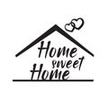 Real Estate HOME SWEET HOME logo. Vector outline Icon