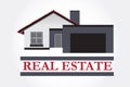 Real estate modern house icon logo artwork vector image Royalty Free Stock Photo