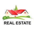 Real estate house logo Royalty Free Stock Photo