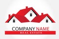 Real estate house logo vector Royalty Free Stock Photo