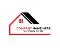 Real estate House roof and home logo vector element icon design vector on white background. Royalty Free Stock Photo