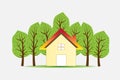 Real estate house logo vector