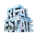 Real estate icon 3d rendering Royalty Free Stock Photo