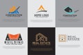 Real estate icon, house symbol, home logo. Building construction  vector flat icon for apps or website Royalty Free Stock Photo