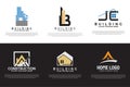 Real estate icon, house symbol, home logo. Building construction  vector flat icon for apps or website Royalty Free Stock Photo