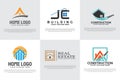 Real estate icon, house symbol, home logo. Building construction  vector flat icon for apps or website Royalty Free Stock Photo