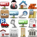 Real Estate Icon Set Royalty Free Stock Photo