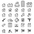 Real estate icons. Vector