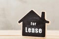 real estate lease concept - little house model Royalty Free Stock Photo