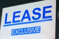 Real Estate for lease sign Australia Royalty Free Stock Photo