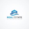 Real Estate Logo Template. Vector Illustrator Eps.10 Royalty Free Stock Photo