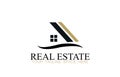 Real estate logo design vector Royalty Free Stock Photo