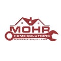 Real estate logo home repair Royalty Free Stock Photo