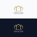 Real estate logo, house roof related to property logo, house rent.