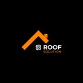Real estate logo, house roof related to property logo, house rent.