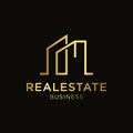 Real estate logo icon template. Vector illustration. Modern luxury design Royalty Free Stock Photo
