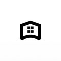 Basic House Logo Design. Simple Business Logo. Real Estate Logo Template