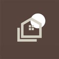 Basic House Logo Design. Simple Business Logo. Real Estate Logo Template