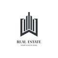 Real estate logo template vector icon Royalty Free Stock Photo