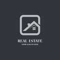 Real estate logo template vector icon Royalty Free Stock Photo