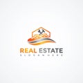 Real Estate Logo Template. Vector Illustrator Eps.10 Royalty Free Stock Photo