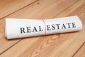 real estate newspaper Royalty Free Stock Photo