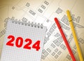 2024 Real Estate Planning - Business concept in building activity and construction industry