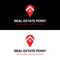 Real Estate Point Logo Royalty Free Stock Photo