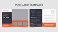 Real estate postcard template, home for sale postcard, postcard design