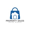 Real estate property sale modern professional logo, Property sale web logo